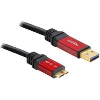 DeLock Cable USB 3.0-A > micro-B male / male 2 m Premium (82761)