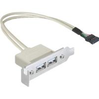 DeLock Slot bracket USB 2.0 low ...