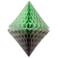 Decadent Decoration Mint and Cream Single Diamond Honeycomb