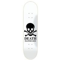 Death OG White Skull Skateboard Deck - 8.0\