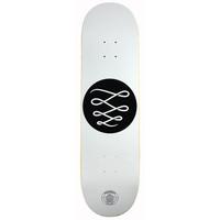 Descent Minimalist Skateboard Deck - White 8.5\