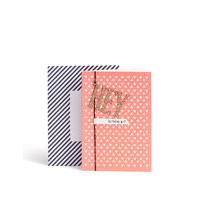 Designer Collection Coral & Glitter Birthday Card