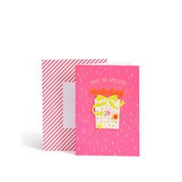 Designer Collection Bold Pink Birthday Card