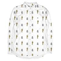 dedicated robot pattern shirt