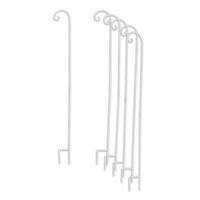 Decorating Metal Shepherd Hooks - White - White