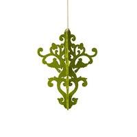 decorative artificial moss chandelier small classical green