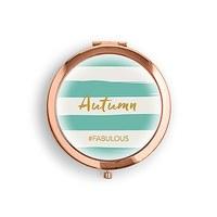 Designer Compact Mirror - Striped Print