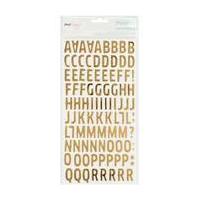 Dear Lizzy Fine and Dandy Gold Foil Alphabet Foam Thickers