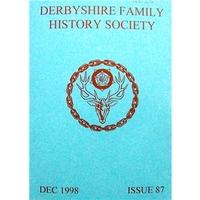 derbyshire family history society 87 december 1998