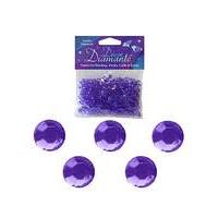 Decor Diamonte Diamonds Lavender x 6