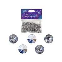 Decor Diamonte Diamonds Silver x 6