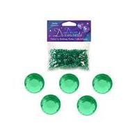 Decor Diamonte Diamonds Emerald Green x6