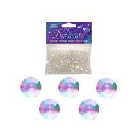 Decor Diamonte Diamonds Iridescent x 6