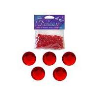 Decor Diamonte Diamonds Red x 6