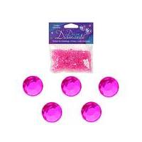 Decor Diamonte Diamonds Hot Pink x 6