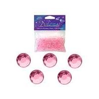 Decor Diamonte Diamonds Pearl Pink x 6