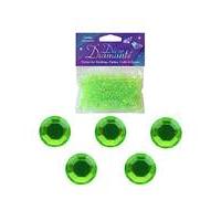 Decor Diamonte Diamonds Lime Green x 6