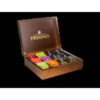 Deluxe Wooden Tea Box - 12 Compartment Filled