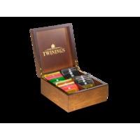 Deluxe Wooden Tea Box - 4 Compartment Filled