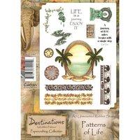 destinations rubber stamp patterns of life a5 stamp set