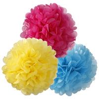 decadent decorations pom pom mix bright