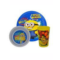 Despicable Me Minions Tumbler, Bowl and Plate Dinnerware Set