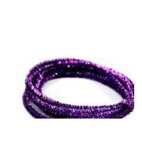 Deco Magic Metallic Wire Pipe Cleaner Chenille Stem 3m Purple
