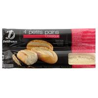 Delifrance Part Baked 4 White Petits Pains Classique