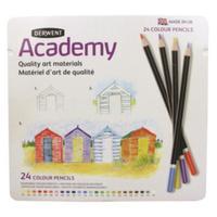 Derwent Academy Colouring Pencils High-Quality Pigments Assorted (Pack of 12 Pencils)