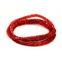 Deco Magic Metallic Wire Pipe Cleaner Chenille Stem 3m Red