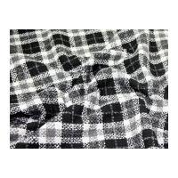 Deeside Textured Check Tweed Coat Weight Dress Fabric