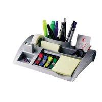 Desktop Organiser Pen Pot Weighted Base (Silver) Single