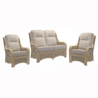 desser lugano 2 seater sofa set with lily cushions