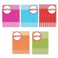 Decopatch Decoupage Paper Packs - Gingham/Spots/Stripes (Red)