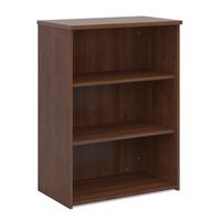 deluxe bookcase 2 shelves walnut