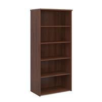 deluxe bookcase 4 shelves walnut