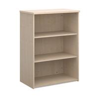 deluxe bookcase 2 shelves maple