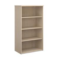 deluxe bookcase 3 shelves maple