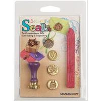 decorative sealing set wpink wax butterfly cake and heart coins 236173