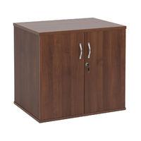 deluxe desk end cupboard walnut