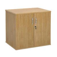 deluxe desk end cupboard oak