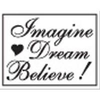 Decorative Resin Seal W/Wax Stick-Imagine Dream Believe With Purple Wax 236203