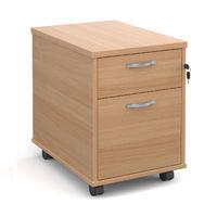 Deluxe Under Desk Pedestal 2 Drawers Beech