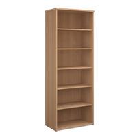 Deluxe Bookcase 5 Shelves Beech