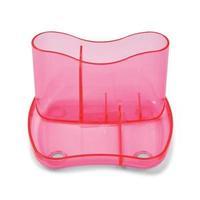 Desk Organiser 4 Compartments 93mm High Ice Pink CP083TYIPK