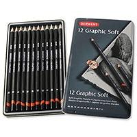 Derwent Graphic Pencils Sketching Graphite 9B-H Ref 34215 [Pack 12]