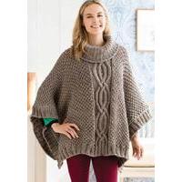 Deramores Cabled Poncho Kit in Studio Chunky