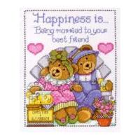 Design Works Counted Cross Stitch Kit Happiness Bears