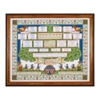 design works counted cross stitch kit family tree