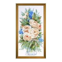 Design Works Counted Cross Stitch Kit White Roses